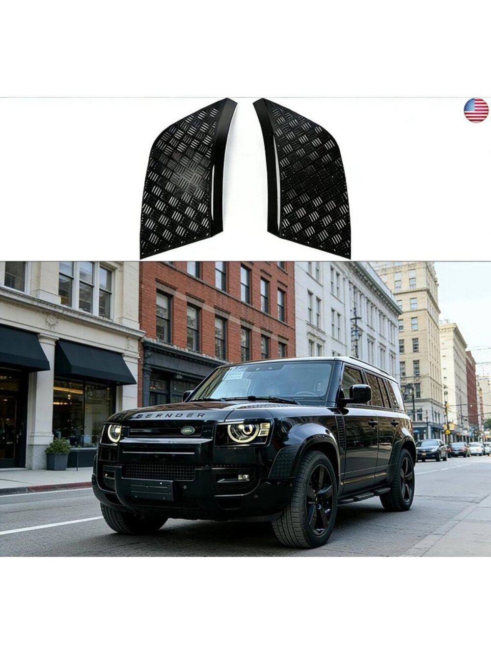 Front Wheel Arch Covers for Land Rover Defender 2020-2025 |Gloss Black Body NEW